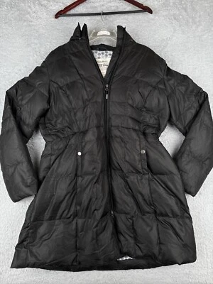 Chaqueta Eddie Bauer Niñas 2XL XXL Negra Puffer Plumón de Ganso Aislada Con Capucha Poliéster Foto 1 de 4