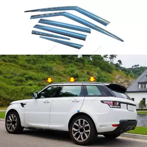 Chrome Window Visor Vent Shades Sun Rain Guard For Range Rover Sport 2014-2020 - Picture 1 of 9