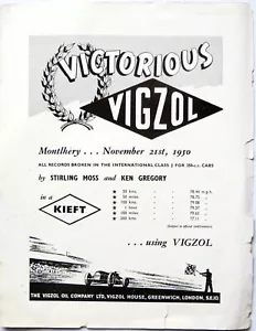 Speed Records: Stirling Moss, Montlhery, Indianapolis, Motor Sport January 1951 - Picture 1 of 5