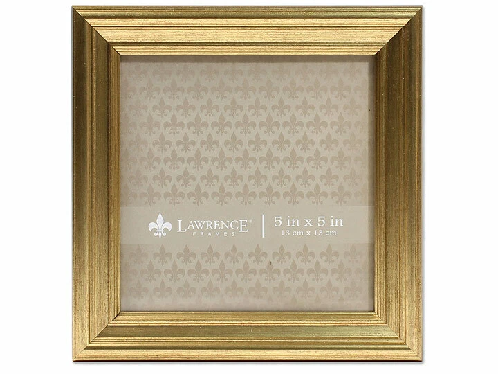 Lawrence Frames 5x5 Sutter Burnished Gold Picture Frame