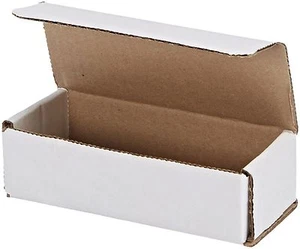 50 of 6" x 2.5" x 1.75" Small White Cardboard Carton Mailer Shipping Box Boxes - Picture 1 of 1