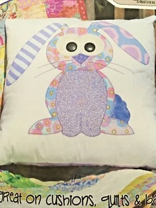 "Happy Rabbits"" instrucciones de patrón de aplique - Claire Turpin - Pascua, primavera, - Imagen 1 de 4