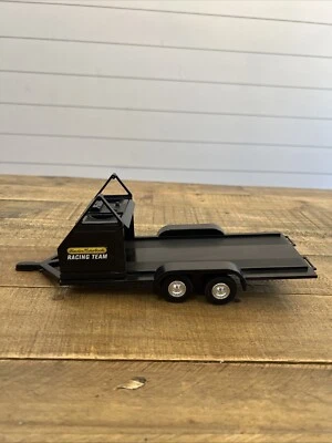 Vintage Ertl Flatbed Racing Team Trailer Black RARE  Tool # 62-4405 Chart # 5451 - Image 1 of 4