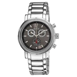 NEW August Steiner ASA809BK Mens Swiss Quartz Chronograph W Date Grey Watch 33FT - Picture 1 of 6