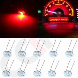 10Pcs Red 4.7mm LED Kit Gauge Cluster Speedometer Mini Bulb For Chevy Backlight - Picture 1 of 6
