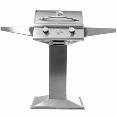 Blaze Stainless Steel Electric Grill with Pedestal, 21" - Image 1 of 4