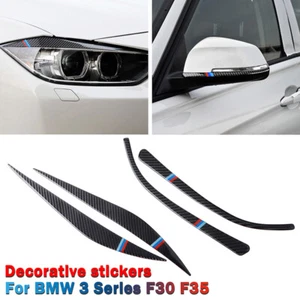 KIT de ajuste de espejo de fibra de carbono real para automóvil para BMW Serie 3 4 F30 F34 - Imagen 1 de 10