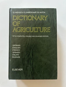 Haensch/Haberkamp DICTIONARY OF AGRICULTURE 5th Revised/Enlarged 1986 Hardcover - Picture 1 of 9