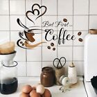 Pvc English Wall Stickers Self-adhesive Coffee Cup Pattern Stickers  Home Decor