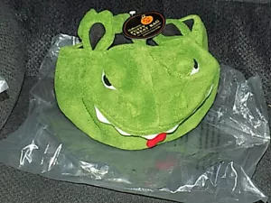 Rarität neu mit Etikett Keramik Scheune Kinder grüner Drache LECKERLIBEUTEL ZUR VERWENDUNG MIT KOSTÜM so süß - Bild 1 von 4