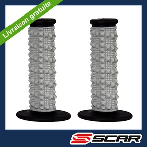 LENKERGRIFF GRAU SCHWARZ MOTO CROSS MX ENDURO SUPERMOTARD SUPERMOTO TRIAL SCAR - Bild 1 von 1