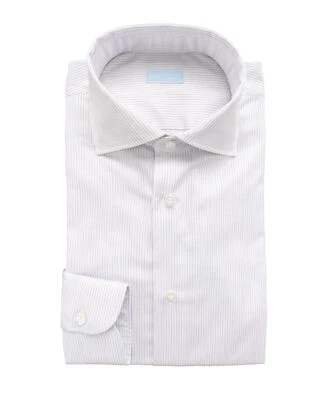 CAMISA NUEVA CON ETIQUETAS IL SARTORE NAPOLI de VINCENZO DI RUGGIERO blanca azul 40 15 3/4 Foto 1 de 2