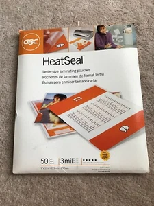 GBC UltraClear HeatSeal Thermal Laminating Pouches, 9" x 11.5" 40 pouches - Picture 1 of 2
