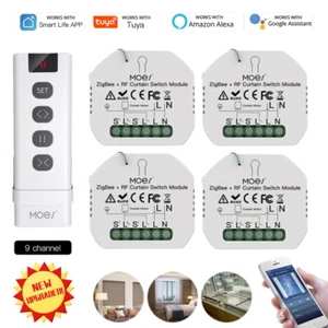 Tuya Zigbee Funkschalter Modul Smart Vorhang Rollladenmotor für Alexa Google - Picture 1 of 28
