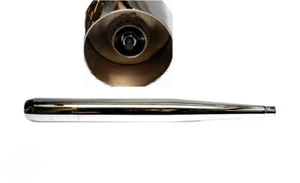 28mm Kreidler Florett Auspuff mit abnehmbarer Endkappe 70mm Durchmesser - Bild 1 von 9