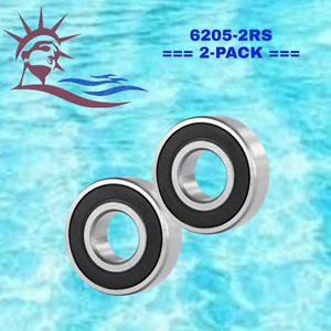 6205-2RS WJB Radial Ball Bearing W/2 Seals === (2-PACK) === - Picture 1 of 1