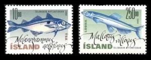 Islandia: 2000 Ocean Fish (915-916) montado sin montar o nunca montado - Imagen 1 de 1