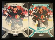 2021-22 Upper Deck MVP - Silver Script #130 Connor Brown & Base Card