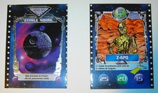 2 cartes Star Wars - Le Défi du Jedi - © 1996 BN