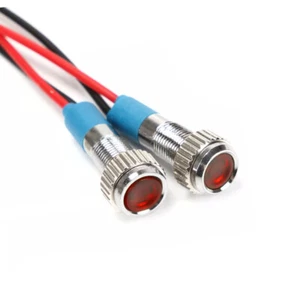 Luces traseras LED rojas de freno y funcionamiento ultra pequeñas para motocicleta café racer de 2 piezas - Imagen 1 de 3