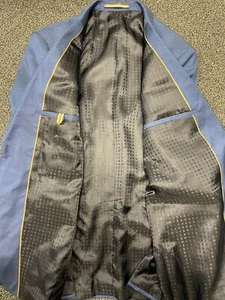 CHAQUETA HUGO BOSS CON CHALECO LANA PURA EN AZUL MARINO 42R NUEVA SIN ETIQUETAS - Imagen 1 de 9