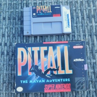 Pitfall: The Mayan Adventure (Super Nintendo SNES) game with Box - Image 1 of 2