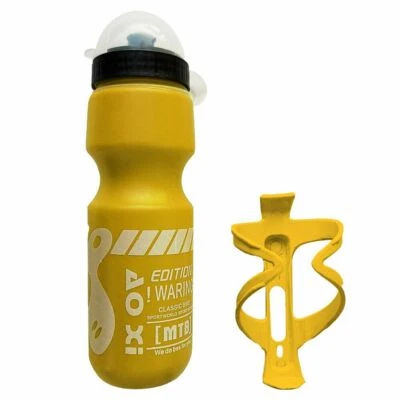 750ml Bike Water Bottle MTB Road Bicycle Cycling Bottle with Holder Cage Outdoor - Image 1 of 4