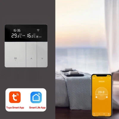LCD Digital WIFI Raumthermostat Thermostat Fußbodenheizung Tuya Smart APP  - Bild 1 von 4