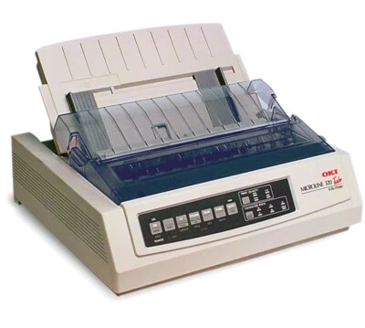 OKI OKIDATA 320T 320 TURBO ML320T USB Parallel Matrix Printer 62411601 REF - Image 1 of 4