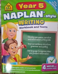 Childrens Book Naplan Style Writing Wookbook & Tests with over 190 fun stickers - Picture 1 of 5