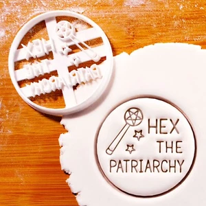Hex the Patriarchy Cookie Cutter - Witch feminism feminist women rights suffrage - Picture 1 of 4