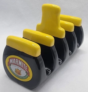 Marmite Ceramic Toast Rack 4-Slot Vintage Advertising Memorabilia ~ VGC - Picture 1 of 9