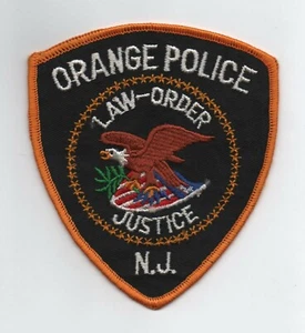 Orange, NJ Police Uniform Patch, Vintage Cloth Backing, Mint - Picture 1 of 2