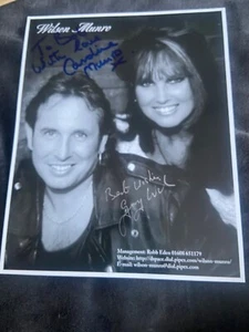 CAROLINE MUNRO 007 House of the Gorgon & Gary Wilson signed 10 x 8 photo - Picture 1 of 1