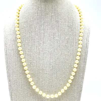 Collar Vintage MARVELLA Imitación Perla Tono Dorado Firmado Clásico Años 50 Regalo Patrimonial Foto 1 de 4