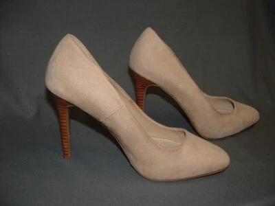 Size 6 Forever 21 Camel color faux Suede Pumps - Image 1 of 4