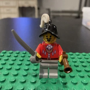 Lego Imperial Armada Minifigur Red Captain White Plume Piraten 6280 6204 Pi016 - Bild 1 von 3