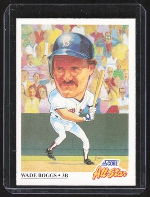 1991 Score #393 Wade Boggs Boston Red Sox - Image 1 of 2
