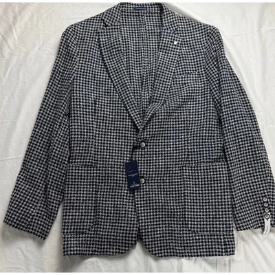 Stafford Mens Classic Fit Navy Check Seasonal Sport Coat Blazer Size 44R - Image 1 of 4