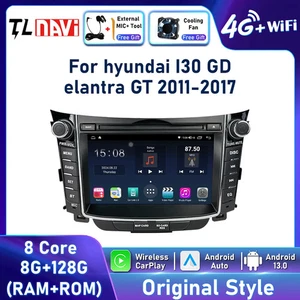 For Hyundai I30 Elantra GT 2011-2017 CarPlay Car Radio Android Stereo Player GPS - Picture 1 of 39