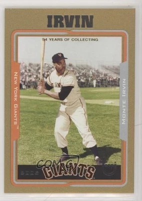 2005 Topps Retired Signature Edition Gold 187/500 Monte Irvin #68 HOF - Image 1 of 3