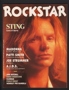 ROCKSTAR 95/1988 MADONNA STING JOE STRUMMER CLASH PATTI SMITH CLANNAD MANDELA - Picture 1 of 1