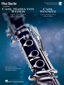 Weber Concerto No 1 F Minor Op 73 Stamitz No 3 Clarinet Sheet Music Book Audio - Picture 1 of 1