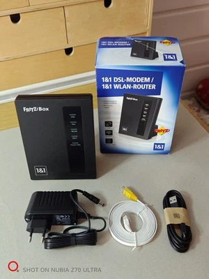 1x 1&1 DSL-Modem / WLAN Router FRITZ!Box 7412 VDSL/ADSL bis zu 300 MBit/s NEU - Bild 1 von 4