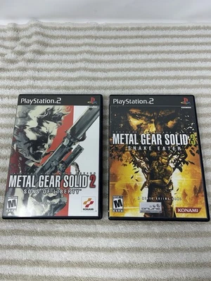 Metal Gear Solid 2: Sons of Liberty & Metal Gear Solid 3: Snake Eater PS2 CIB - Image 1 of 4