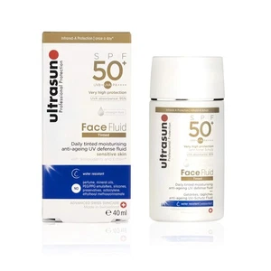 ultrasun Face Fluid Tinted-Honey Anti-Ageing SPF50+, 40 ml - Picture 1 of 1