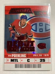 2019-20 Upper Deck Credentials Red #135 Ryan Poehling RC 20/99 - Picture 1 of 2