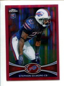 Topps Chrome BCA Pink Refractor #26 Stephon Gilmore 2012/399 🏈 radiocontrol - Imagen 1 de 3