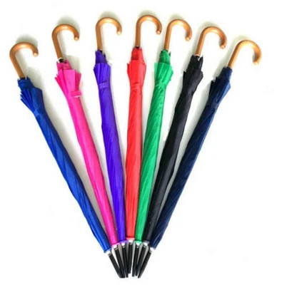 Ombrello pioggia automatico antivento manico curvo diametro 105CM donna uomo - Immagine 1 di 4