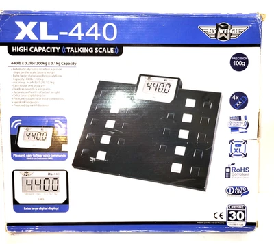 My Weigh XL-440 High Capacity Talking Weight Scale Large Display Open Box - Image 1 of 4